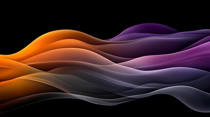 Abstract wavy lines, color gradients
