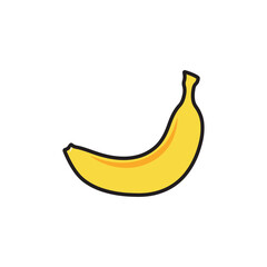 Flat Banana Icon