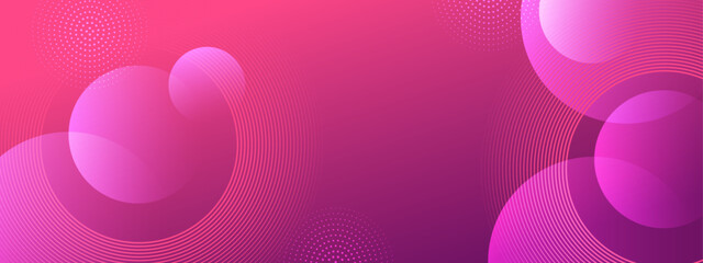 Purple and pink abstract background with circles and lines suitable for modern design projects, wallpaper, website backdrop, or social media graphics.