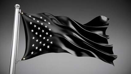 USA national flag The black American flag. The USA flag. America identity.