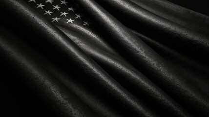 USA national flag The black American flag. The USA flag. America identity.