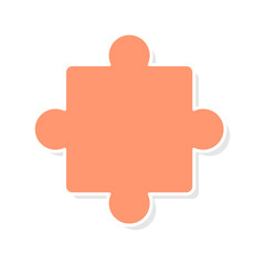 Obraz premium Shapes of a puzzle pieces icon vector, puzzle pieces icon vector illustration perfect for education or business needed