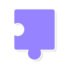Fototapeta premium Shapes of a puzzle pieces icon vector, puzzle pieces icon vector illustration perfect for education or business needed