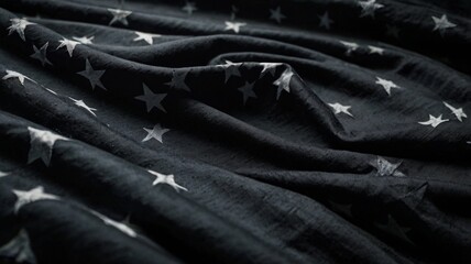 USA national flag The black American flag. The USA flag. America identity.