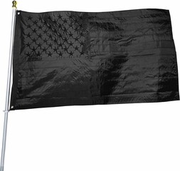 USA national flag The black American flag. The USA flag. America identity.