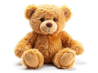 Obraz premium Soft, white plush teddy bear; a charming image ideal for websites or printed materials.