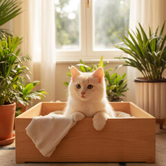cat on the window sill