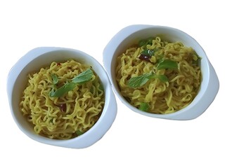 Two Bowls of Maggi Noodles