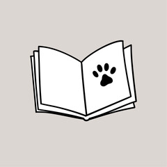 Paw Print Book Or Notebook