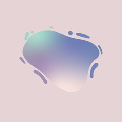 abstract colorful gradient liquid background vector design