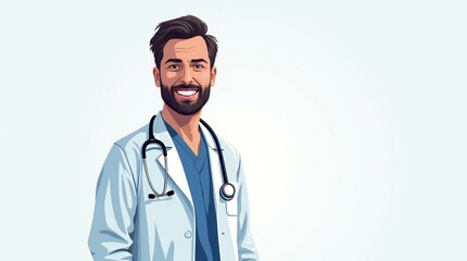 Fototapeta premium doctor with stethoscope