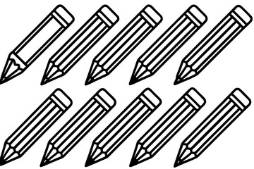 Set of Pen icon Vector illustration
