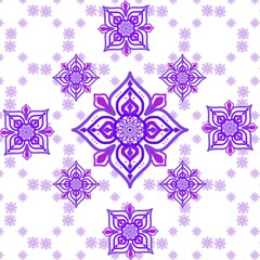 seamless pattern with snowflakes