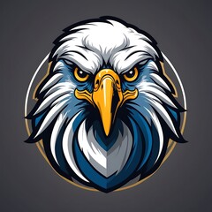 Fototapeta premium Eagle Mascot Logo - Fierce and Dynamic Eagle Design for Sports and Branding