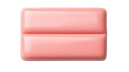 Pink soap bar resting on a marble surface, minimalistic design with smooth texture, perfect for spa-themed promotions. Isolated on white background or PNG