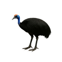 Fototapeta premium Stunning Cassowary with Vibrant Colors and Unique Features