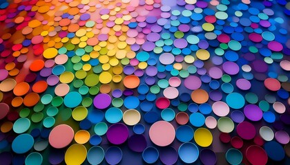 A delightful arrangement of hues captivates the eye.  