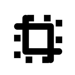 Obraz premium Vector cut icon