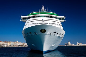 Cruise ship moored at harbor, Havana, Cuba