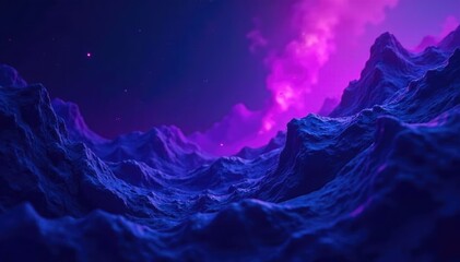 Deep sapphire shadows with glowing purple undertones, sapphire background, abstract, seamless