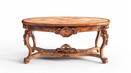 round wooden coffee table