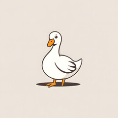 Fototapeta premium duck on a white background