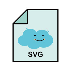 귀여운 포맷 , 확장자 , 아이콘 일러스트