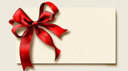 ribbon bow card note celebration greeting