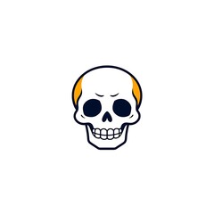 Fototapeta premium Adorable Skull Logo - Cute and Playful Skull Design for Various Uses