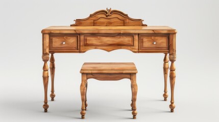 wooden dressing table simple design