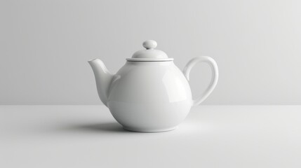 white ceramic teapot