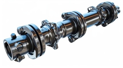 shiny metal camshaft