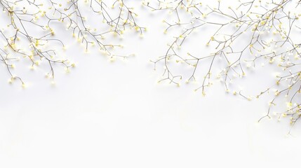 white decorative garland