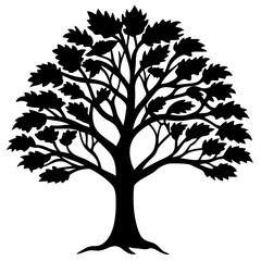 vector tree silhouette