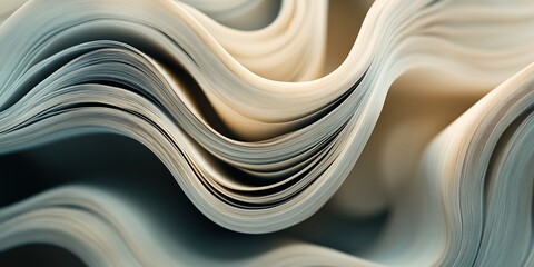 A stack of magazines with curved edges, their pages slightly curled and overlapping each other