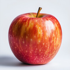 Fresh red apple kitchen table food photography minimalist setting close-up view nutritional appeal