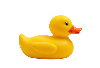 Fototapeta premium A Yellow Rubber Duck toy Isolated on transparent Background