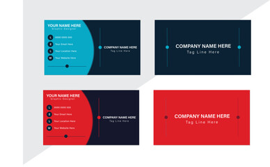 A new business card design with good quality print ready