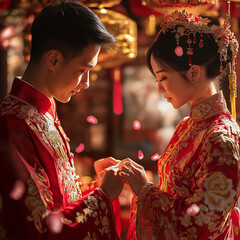 chinese wedding ring exchange ceremony