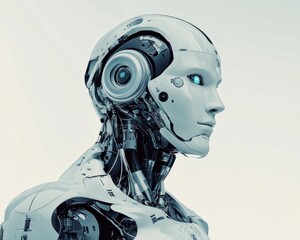 AI Engineer Testing a Robot