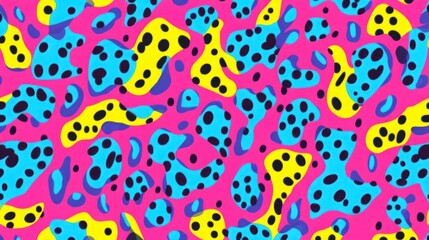 This is a pink and blue pebble texture with a whimsical pattern.