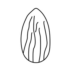 Almond vector icon design