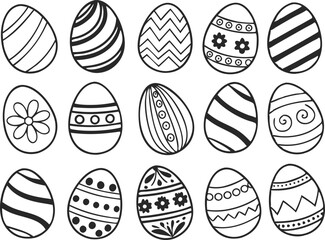 egg, easter, icon, silhouette, vector, pattern, outline, simple, white, design, stencil, art, shape, black, doodle, illustration, isolated, spring, background, abstract, template, happy, card, celebra