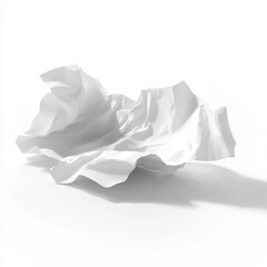 Ultra realistic paper towels isolated top or side view white background
