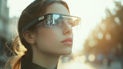 Augmented Reality Developer Designing Smart Glasses
