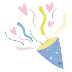 생일 축하하는 귀여운 일러스트 백터파일