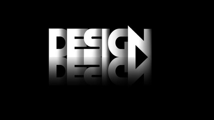 The shadow effect of text 