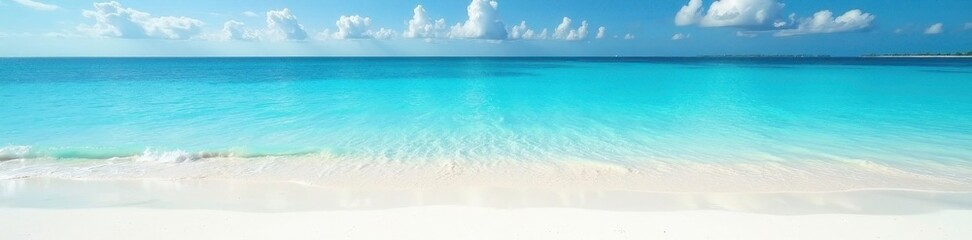 Obraz premium Azure shallows lap pristine white sand, sunlit clarity , turquoise, marine, fine