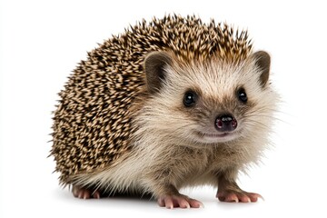 Obraz premium Hedgehog erinaceus albiventris isolated on white background
