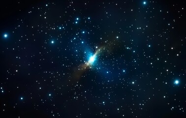 Fototapeta premium Outer space is home to a cosmos background filled with stars, nebula, constellations, and galaxies within the Universe